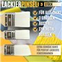 ORGAFLIX Lot de 10 Rouleaux de Peinture Professionnels Kit de Peinture avec 5 Rouleaux en Mousse de 11 cm Bac à Peinture Set de 