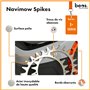 BEOS® INOX Crampons pour Segway Navimow i105E & i108E - Polis - Trous de vis fraisés - Ébavurés - 12x vis inox- Amélioration de 