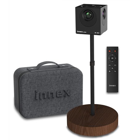 Innex Cube Caméra de Visioconférence à 360 Degrés avec Modes d'Affichage IA