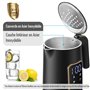ForMe Bouilloire Electrique Inox 1,7L Contrôle de Température Réglable 40-100°C I LED Affichage de la Température I Fonction de