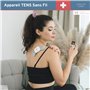 TERAPIO Électrostimulateur Anti Douleur TENS Sans Fil. Appareil TENS Portable. Neurostimulateur Musculaire avec Télécommande. Re