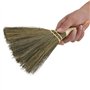 MAGT Petit Balai Manuel de Paille Tressé - Mini Brosse à Main pour Nettoyage de Bureau
