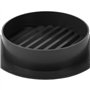 Vent Systems Lot de 2 grilles d'aération noires de 10,2 cm – Persienne ronde – Grille anti-insectes intégrée – Aérations de clim