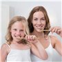 Lot de 4 brosses à dents micro-nano en bambou doux avec 20 000 poils conçus pour les gencives sensibles des enfants et des adult