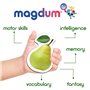 magdum 50 PCS Légumes + Fruits Aimant Enfant dans Une boîte Cadeau - Magnet Enfant - Animaux Magnetique - Jeux Aimanté Enfant -