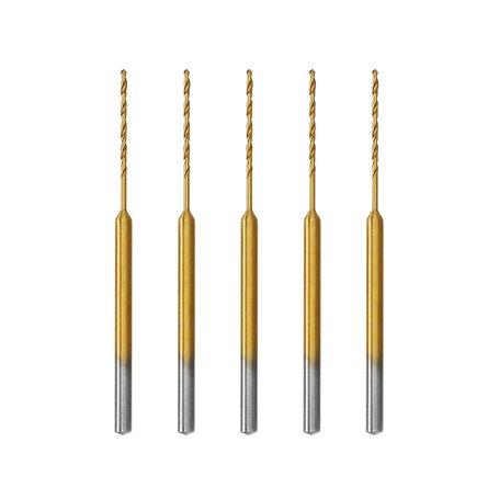 5pcs HSS Micro Foret Hélicoïdal Micro Forets Embouts en Spirale en Acier à Coupe Rapide Outils à Main Accessoires Compatible ave