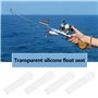 OTOTEC 60 Pièces Flotteur en Silicone Transparent Transparent Changement Rapide Matériel de Pêche Adaptateurs de Flotteur Wagler