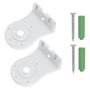 Lot de 2 supports muraux pour caméra de surveillance - Support mural et de plafond pour systèmes de sécurité CCTV compatibles av