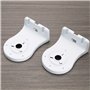 Lot de 2 supports muraux pour caméra de surveillance - Support mural et de plafond pour systèmes de sécurité CCTV compatibles av