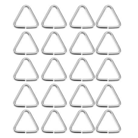 EMSea 20pcs Bouchon d'évier Boucle Triangulaire Bouchon de Vidange Chaîne Triangles Crochet pour Baignoire Évier de Cuisine Sall