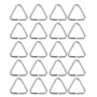 EMSea 20pcs Bouchon d'évier Boucle Triangulaire Bouchon de Vidange Chaîne Triangles Crochet pour Baignoire Évier de Cuisine Sall