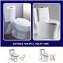 EMSea 6pcs Kit de Réparation Boulons et Rondelles de Réservoir de Toilette M6x100mm Kit de Fixation Boulons de Réservoir à Coupl