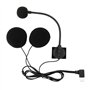 EMSea 1 Interphone pour Casque de Moto Type-C Coude Double Haut-Parleur Interphone Microphone Compatible avec BT-S2 BT-S3 pour L