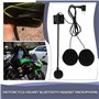 EMSea 1 Interphone pour Casque de Moto Type-C Coude Double Haut-Parleur Interphone Microphone Compatible avec BT-S2 BT-S3 pour L