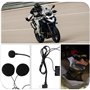 EMSea 1 Interphone pour Casque de Moto Type-C Coude Double Haut-Parleur Interphone Microphone Compatible avec BT-S2 BT-S3 pour L