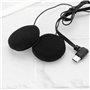 EMSea 1 Interphone pour Casque de Moto Type-C Coude Double Haut-Parleur Interphone Microphone Compatible avec BT-S2 BT-S3 pour L