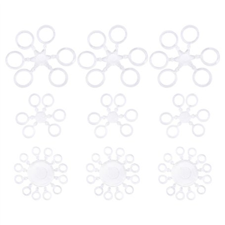 YINETTECH 300pcs Bandes d'appâts à Granulés Bandes Élastiques pour Pêche à la Carpe Plates-Formes Cheveux Crochets Grossière Ter