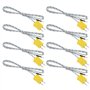 YINETTECH Lot de 8 mini-connecteurs de type K - Sonde de température de 1 m - Ligne de détection de température de type K - Plag