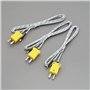 YINETTECH Lot de 8 mini-connecteurs de type K - Sonde de température de 1 m - Ligne de détection de température de type K - Plag