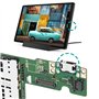 YINETTECH Lecteur de Carte SD Port de Chargement USB Port de Chargement Dock Lecteur de Carte Compatible avec Lenovo Tab M10 HD