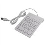 Wanjorlay Mini USB Filaire Pavé NuméRique Pavé NuméRique 18 Touches NuméRique pour Comptabilité Teller Ordinateur Portable Noteb