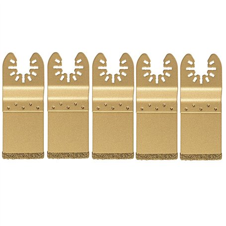 Wisyurt Lame de Scie DiamantéE Oscillante Universelle 5 PièCes/Ensemble pour la LibéRation Ajustement Lame Multi-Outils Coupe Di