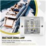 Wanjorlay Bateau 12 V Feux de Navigation Blanc Poupe LumièRe Marine SéCurité Nuit Voile Signal Lampe pour Bateau de PêChe Yacht 