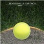 Wanjorlay Jouet de Morsure pour Animaux de Compagnie Balle Tennis GéAnte 24CM pour Chiens Jouet à Mâcher Balle de Tennis Gonflab