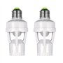 RUANI 2 PCS E27 Adaptateur Douille LED Convertisseur Douille avec Capteur de Mouvement PIR AC100-240V Détecteur de Présence Huma