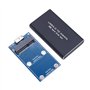 HUTSRAI BoîTier SSD MSATA vers USB 3.0 BoîTier de Disque Dur Externe BoîTier de Stockage Adaptateur pour SSD MSATA 30X50Mm 30X30