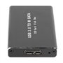 HUTSRAI BoîTier SSD MSATA vers USB 3.0 BoîTier de Disque Dur Externe BoîTier de Stockage Adaptateur pour SSD MSATA 30X50Mm 30X30