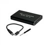 HUTSRAI BoîTier SSD MSATA vers USB 3.0 BoîTier de Disque Dur Externe BoîTier de Stockage Adaptateur pour SSD MSATA 30X50Mm 30X30