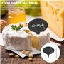 Luntfeiy Lot de 18 marqueurs à fromage pour tableau de charcuterie, lot de 18 étiquettes à fromage en ardoise