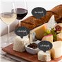 Luntfeiy Lot de 18 marqueurs à fromage pour tableau de charcuterie, lot de 18 étiquettes à fromage en ardoise