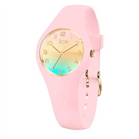 ICE-WATCH - Ice Horizon Pink Girly - Montre Rose pour Fille avec Bracelet en Silicone - 021432 (Extra Small)