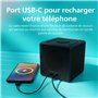 Philips TAR4600 Radio-réveil Dab/FM à Double Alarme avec Port de Chargement USB-C
