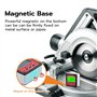 Mcbazel Inclinomètre Numérique Rapporteur 4 x 90°, Rapporteur d'Angle Numérique, Jauge de Biseau avec Base Magnétique, Écran LCD