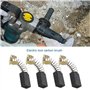 eMagTech 4 Paires Balais de Charbon de Moteur CB103 6x10x16mm Compatible avec HM0810 181030 Pièces de Rechange d'outils Électriq