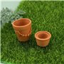 eMagTech 2 Ensemble de 14pcs Pot de Fleur pour Maison de Poupée Miniature Plante Pots en Terre Cuite Simulation Bonsaï Pot Fée J