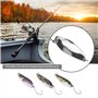 LT Easiyl Lot de 5 Leurres de Pêche Cuillères de Pêche à Paillettes en Métal Simulé Leurre à Paillettes en Métal Leurres de Trui