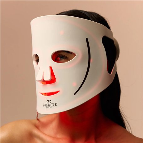 LumaLux Face | Masque facial à lumière LED Pro par Project E Beauty | 800 LED | 7 + 2 couleurs 460 nm ~ 1072 nm | Masque facial