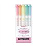 Zebra Mildliner WKT7–5C lot de 5 marqueurs fluorescents 5 couleurs