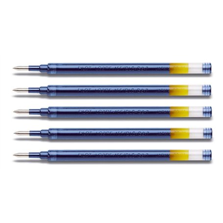 Pilot G2 07 Lot de 5 recharges pour stylos à encre gel Bleu