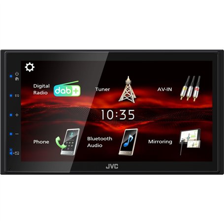JVC KW-M180DBT -Autoradio multimédia avec écran capacitif 17