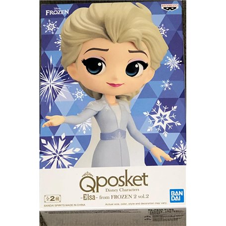 Banpresto Figure Q Posket Elsa - Frozen 2 - Disney Characters Vol.2 (Ver.B) 14 cm BP18752 Multicolore