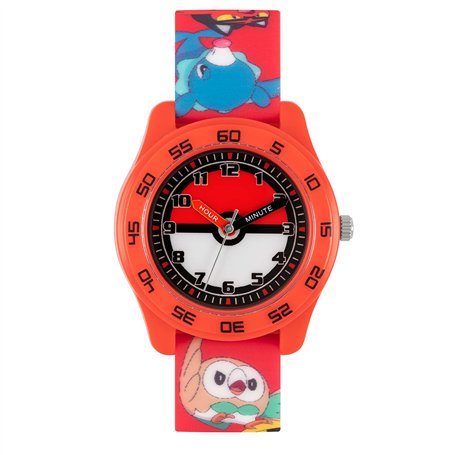 Pokemon Unisexes-Enfants Analogique Quartz Montre avec Bracelet en Silicone POK9023