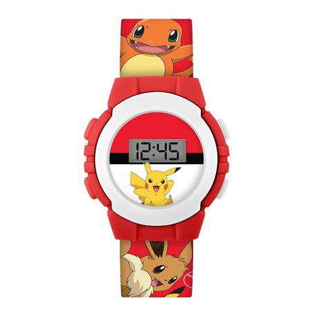 Accutime Pokémon POK4374 Montre digitale avec imprimé personnage rouge