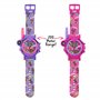 lol Surprise LOL40282 Montre à Quartz numérique pour Fille avec Bracelet en Silicone, Multicolore, Moderne