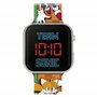 Sonic The Hedgehog Montre numérique pour enfants avec bracelet orange LED SNC4322M
