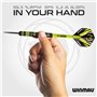 WINMAU Darts Michael 'MvG' Van Gerwen Vs Simon 'The Wizard' Whitlock | Ensemble jumeau | Fléchettes en Laiton Steeltip de 22 g a